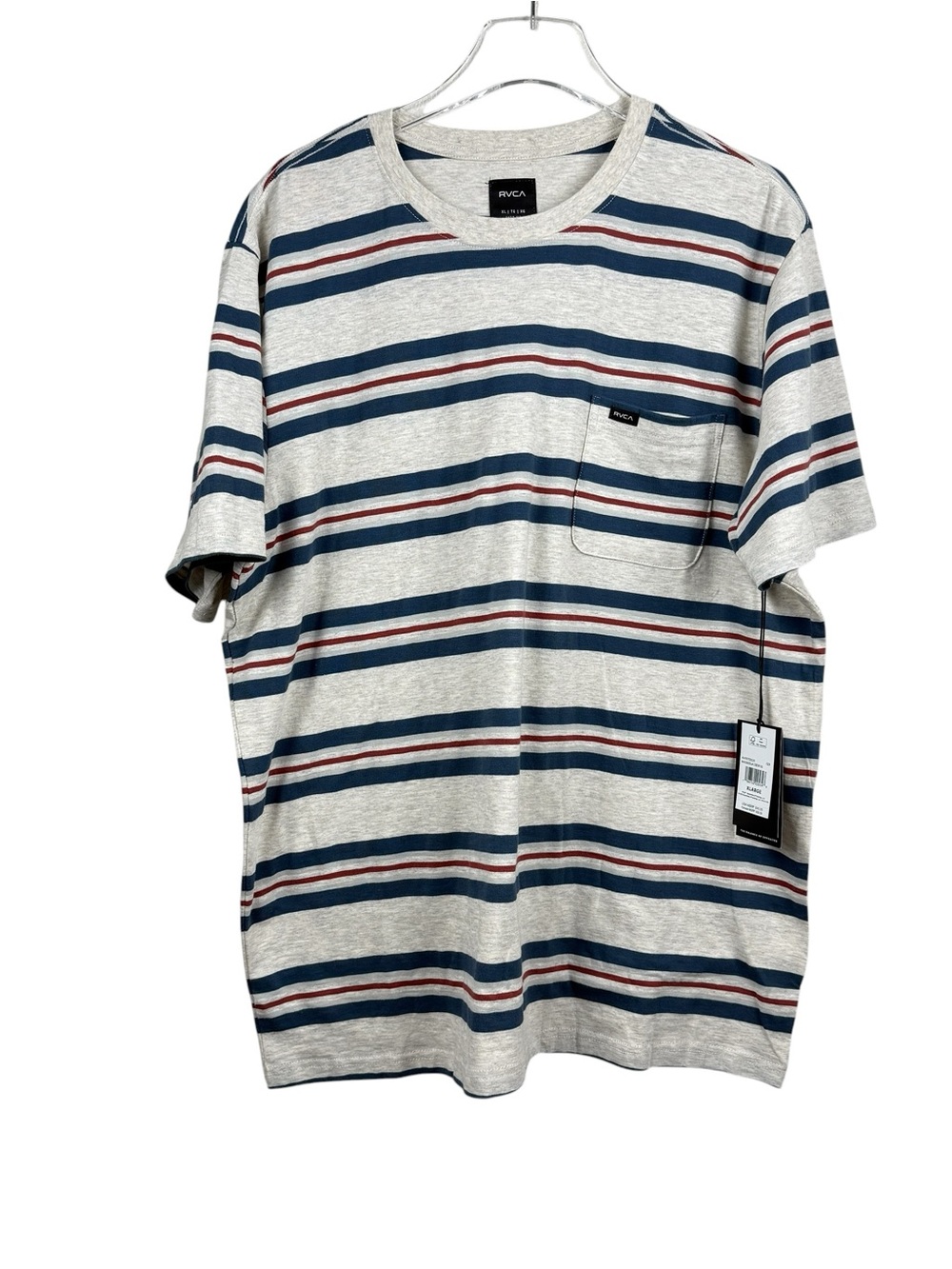 RVCA Magnolia Crew Striped Short Sleeve T-Shirt Men's Size XL NWT